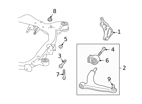 Suspension Components for 2010 Saab 9-3X #0