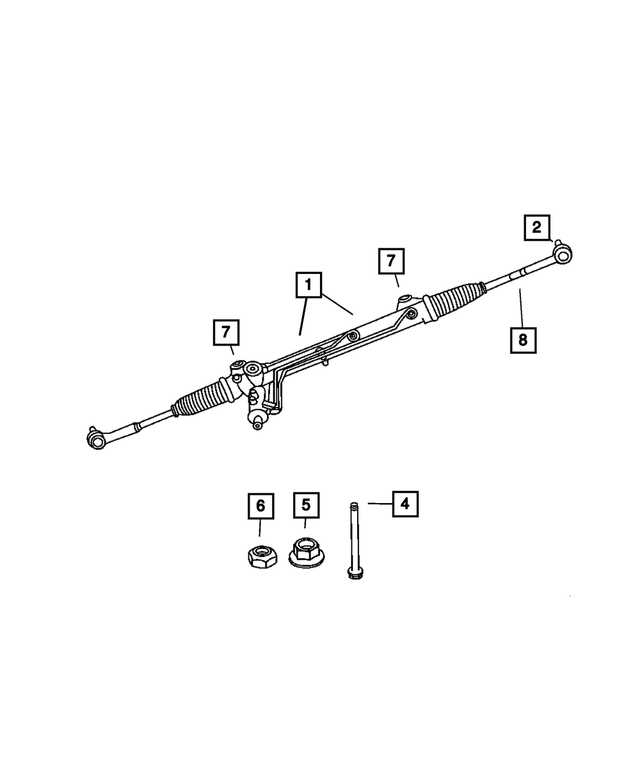 6510880AA - Steering: Hex Flange Head Screw for Mopar Image