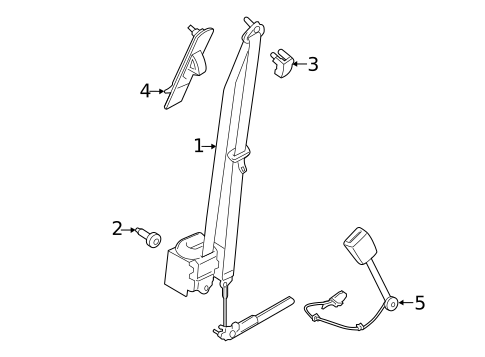 Front Seat Belts for 2020 Ford EcoSport #0