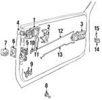 4463938 - Body: Handle, Outside for Chrysler: TC Maserati Image