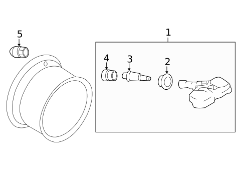 Tire Pressure Monitor Components for 2016 Nissan Quest #0