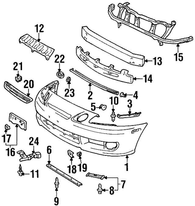 5252224010 - Body: Upper Retainer for Lexus Image