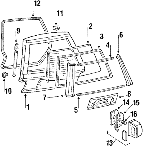 Gate & Hardware for 1987 Nissan Maxima #0