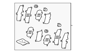                                     2018-2024 Toyota Disc Brake Pad Shim Kit RAV4 & Camry & Corolla Cross
                                