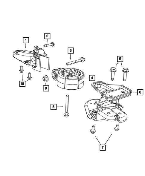 Engine Mounting for 2011 Dodge Journey #1