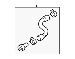 5C0122101H - Cooling System: Lower Hose for Volkswagen Image