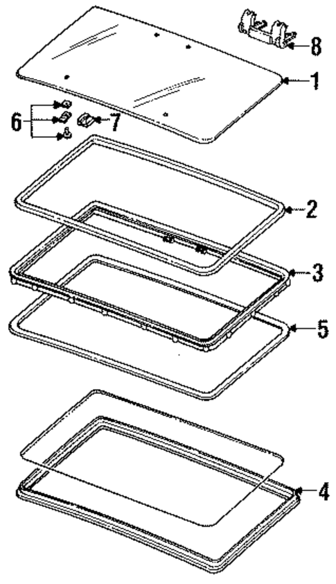 Sunroof for 1991 Chevrolet S10 Blazer #0