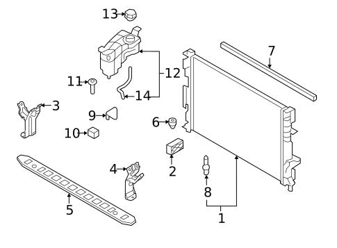 Radiator & Components for 2015 Volvo V60 #0