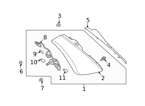 Combination Lamps for 2003 Nissan Murano #0