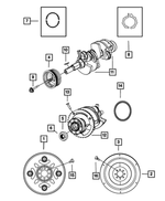 4736253AA - 3.7L Gas; Engine: Torque Converter Drive Plate for Mopar Image
