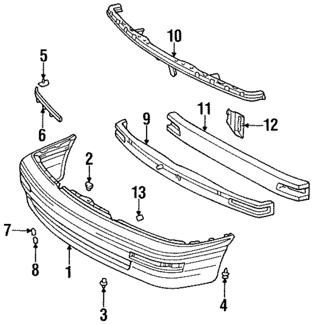 53141AC010 - : Grille Molding for Toyota Image