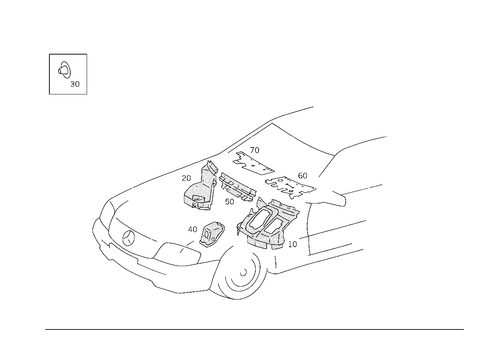 Insulation in Passenger Compartment for 1997 Mercedes-Benz SL320 #0