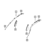 68311111AJ - Restraints: Side Curtain Air Bag, Left for Mopar Image