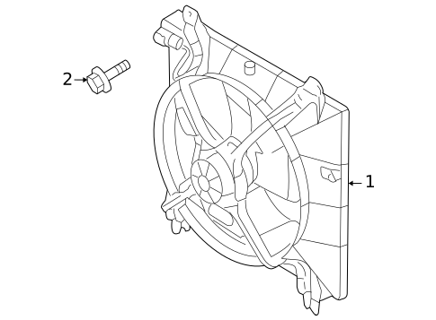Cooling Fan for 2005 Suzuki Reno #0