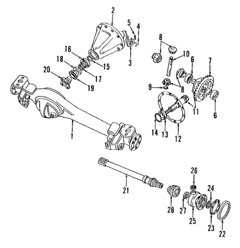 Front Axle for 1989 Land Rover Range Rover #0