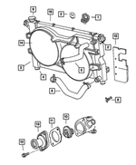 4881147AE - : Radiator Inlet Hose And Clamp for Dodge: Caravan Image