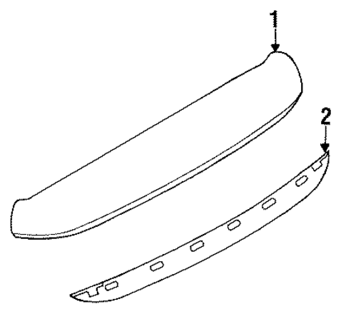 Rear Spoiler for 1993 Mitsubishi Expo #0