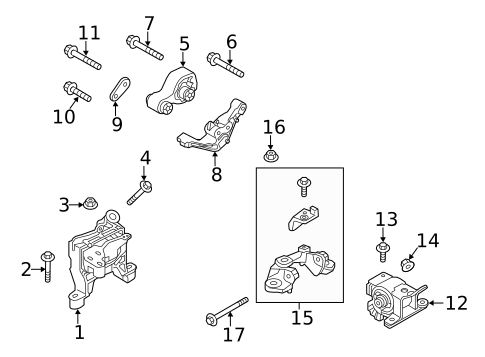 Engine & Trans Mounting for 2015 Mazda CX-5 #0