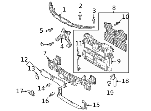 Radiator Support for 2023 Mazda MX-30 EV #0