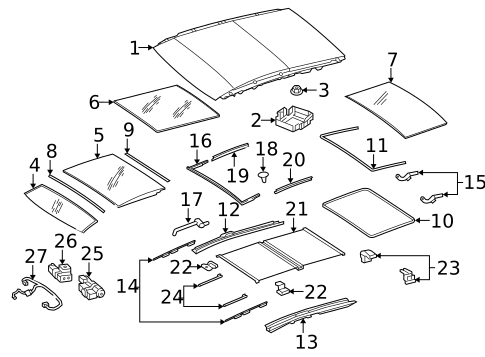 Sunroof for 2016 Mercedes-Benz GL63 AMG #0