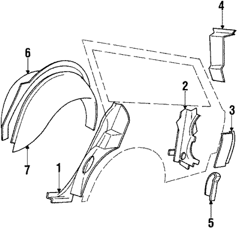 Inner Components for 1986 Oldsmobile Cutlass Supreme #0