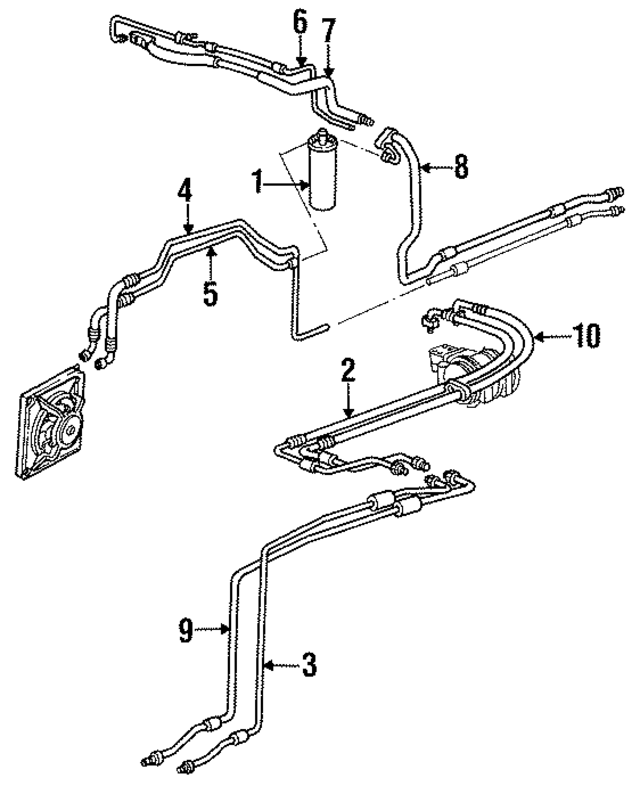 96457309102 - HVAC: AC Line for Porsche Image
