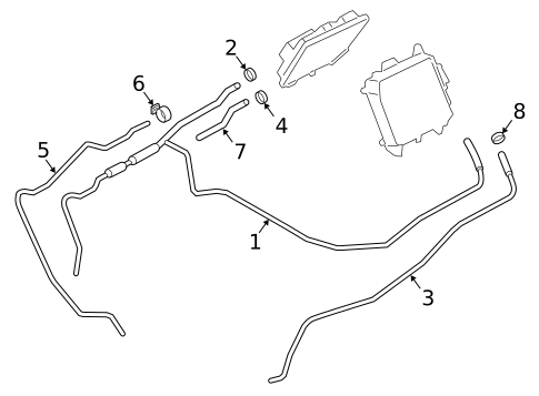 Coolant Lines for 2016 BMW M5 #1