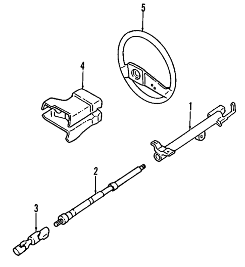 Steering Column for 1993 Subaru Justy #0
