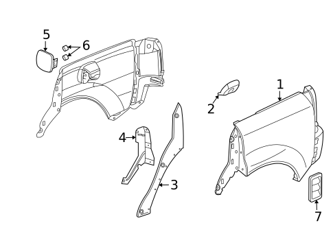 Quarter Panel & Components for 2007 Saturn Vue #0