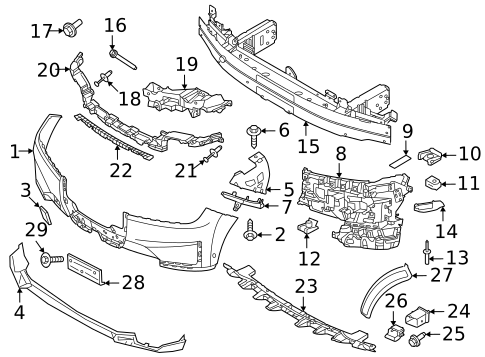 Bumper & Components - Front for 2023 BMW iX #0
