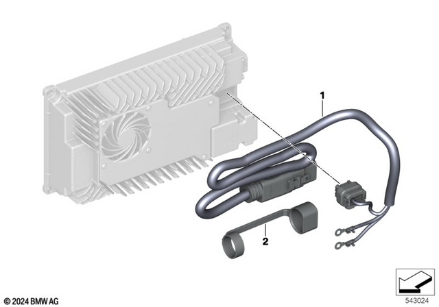 61115B51EC9 - General Electrical System: Cover Cap Charging Cable -  for BMW-Motorrad Image