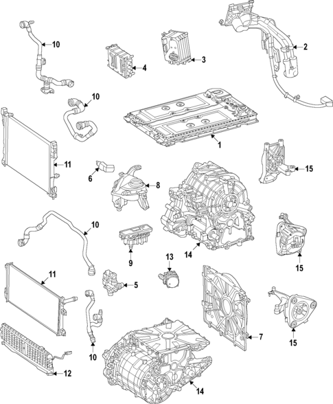 Cooling System for 2023 Mercedes-Benz EQS 450+ SUV #0