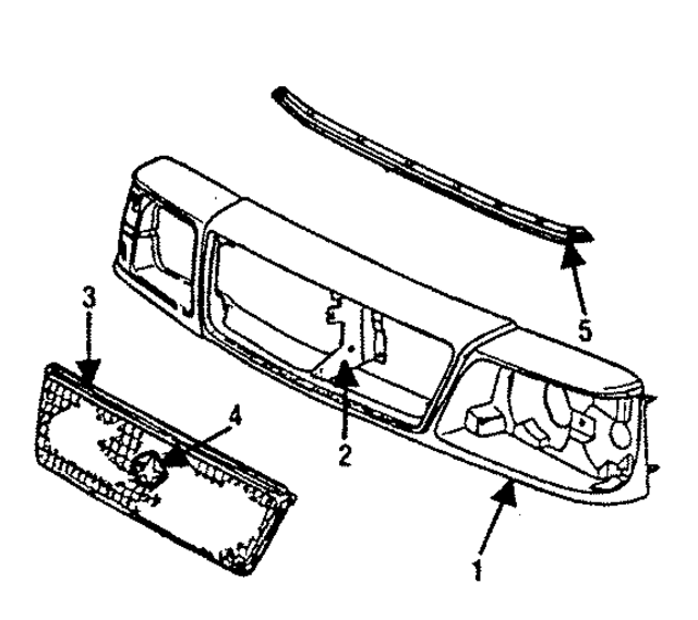4334030 - Body: Header Panel for Mopar Image