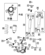 68077935AA - Rear Suspension: Bolt Cover Cap for Mopar Image