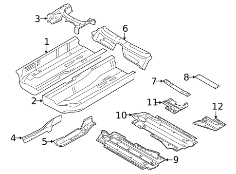 Floor & Rails for 2006 Audi A6 Quattro #0