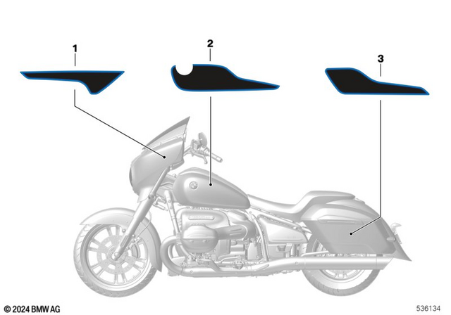 51145A78E46 - Body Equipment: Decor for Side Trim Panel, Right -  for BMW-Motorrad Image