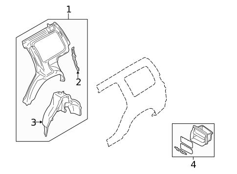 Inner Structure for 1998 Subaru Forester #0