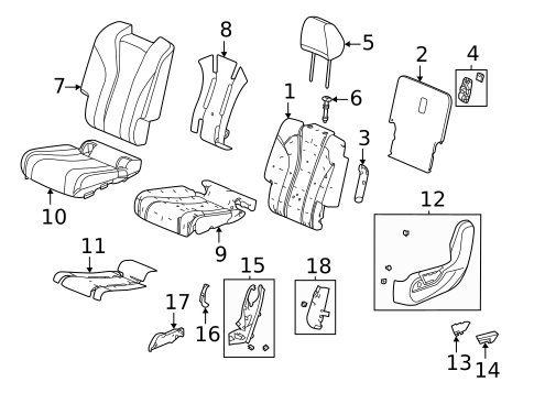 Second Row Seats for 2023 Acura MDX #1