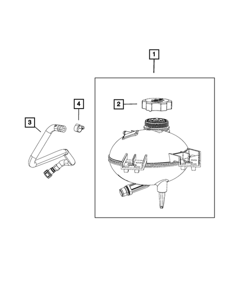 Engine Coolant Reservoir (Bottle) for 2016 Jeep Renegade #0