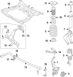 31476433 - Suspension: Strut for Volvo: XC90 Image