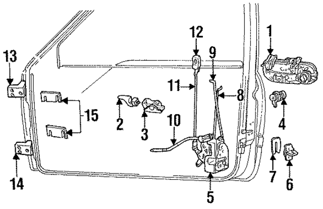55075338 - Body: Handle, Inside for Mopar Image