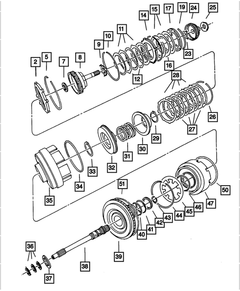 Gear Train for 2002 Chrysler 300M #2