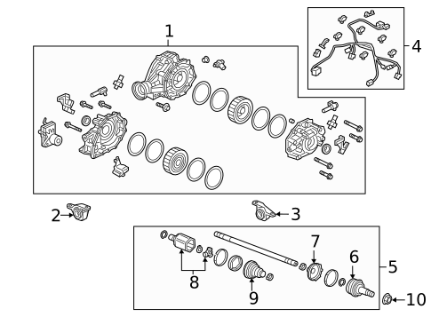 Axle & Differential for 2023 Acura MDX #0