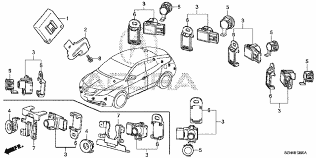 Parking Sensor for 2013 Acura ZDX #0