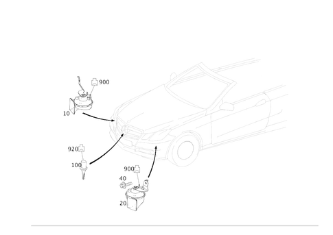 Horn and Outboard Temperature Indicator for 2015 Mercedes-Benz E550 #0