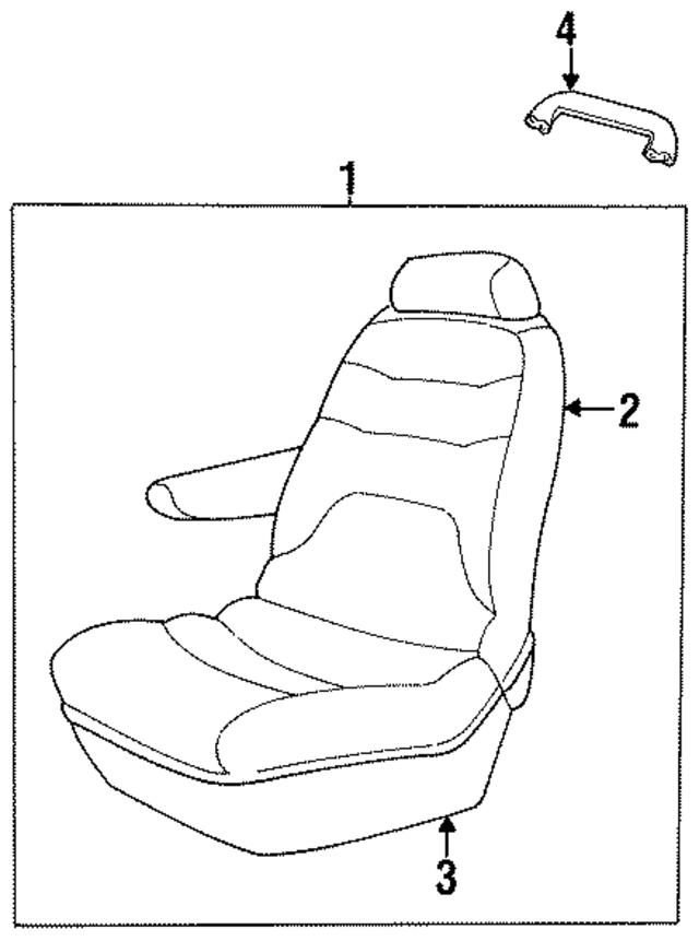 MV381C3 - Body: Interior Grab Bar for Mopar Image