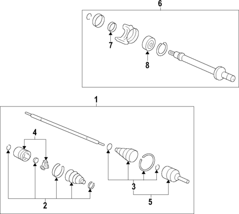 Axle Shafts & Joints for 2019 Honda Civic #0