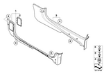 51437117967 - Vehicle Trim: Lateral Trim Panel, Bottom Front Left for Mini Image