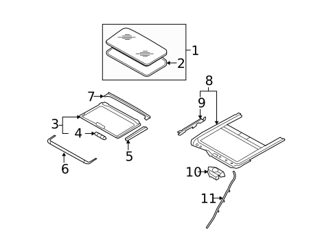Sunroof for 2011 INFINITI G25 #0
