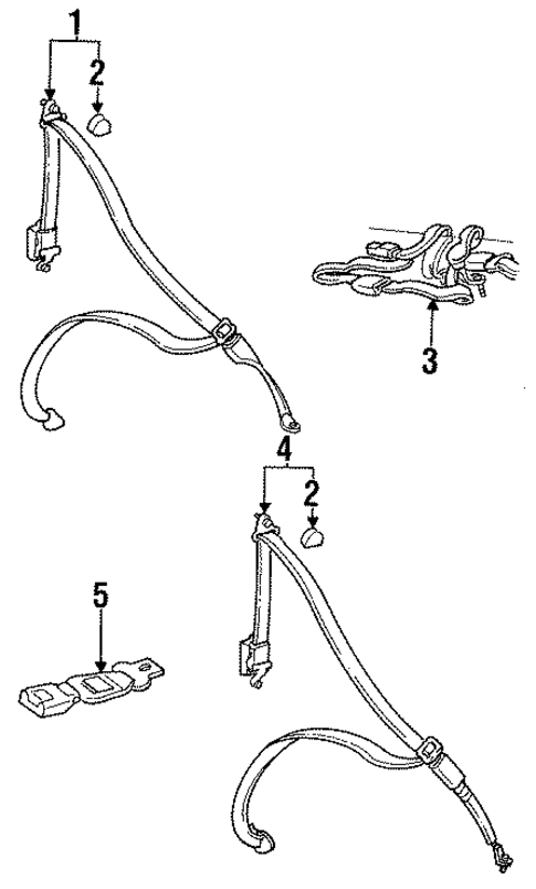 Front Seat Belts for 1993 Dodge Ram 50 #0